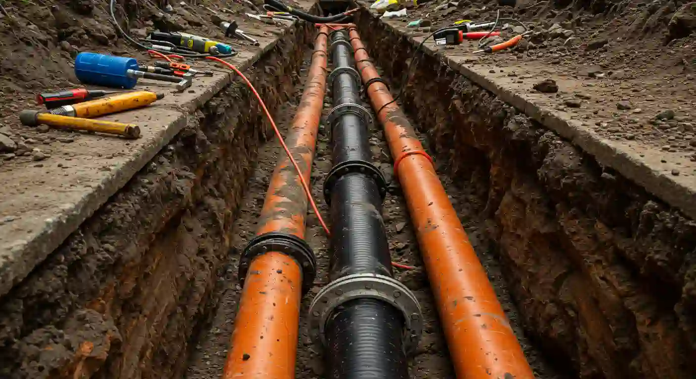 French drain installation and yard drainage system in Vancouver WA